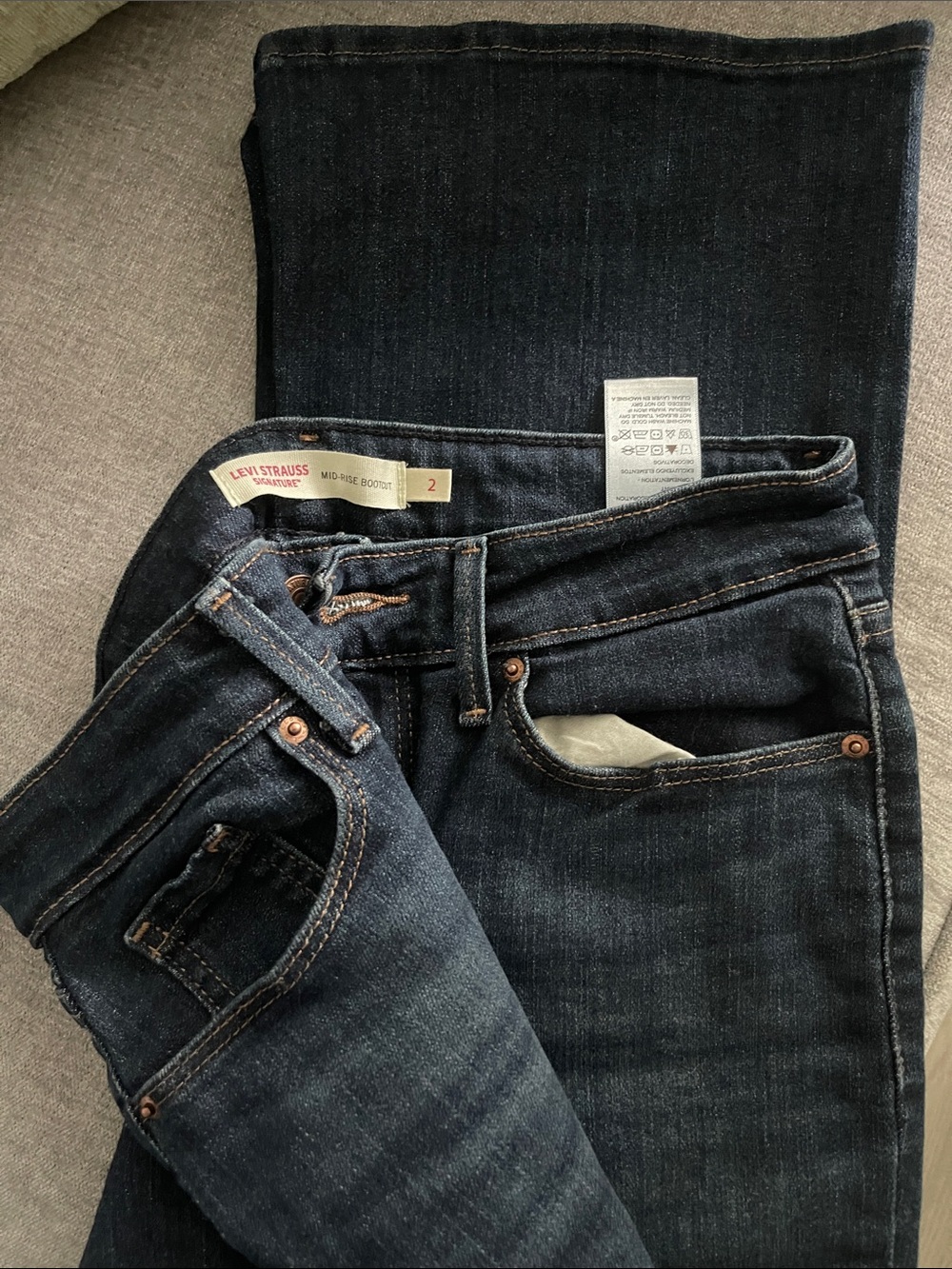 Levi's Women's Boot Cut Jeans - Light Blue & Dark Blue